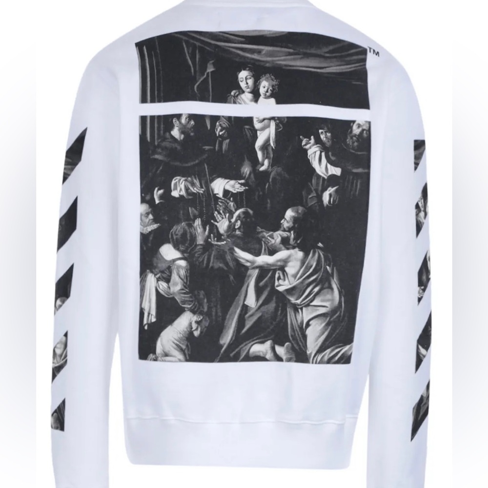 Off-White Caravaggio Square Graphic Crewneck